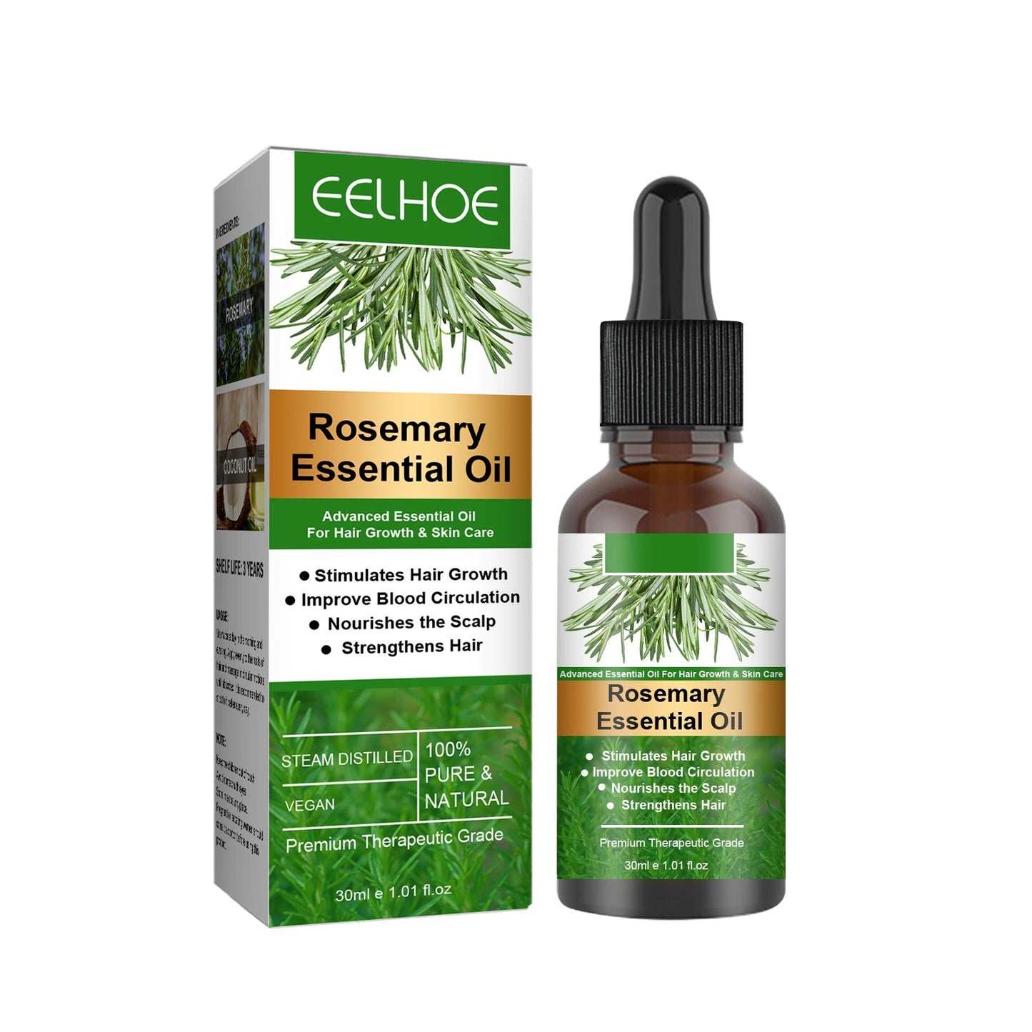 EELHOE GrowThrive™ Rosemary Hair Oil